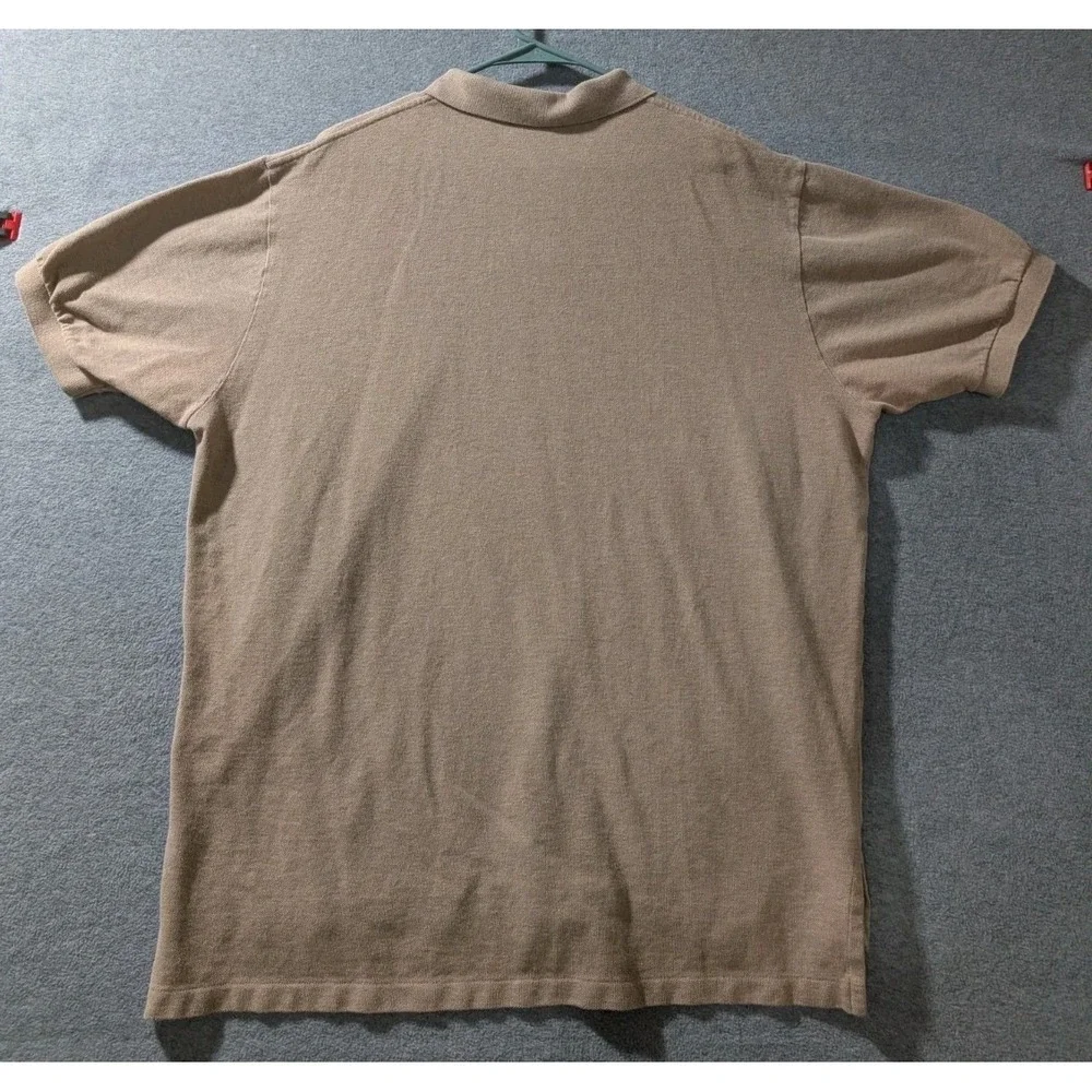 VTG Polo Ralph Lauren Polo Shirt‎ Mens XXL Beige Classic Pony Logo 90s Bolivia